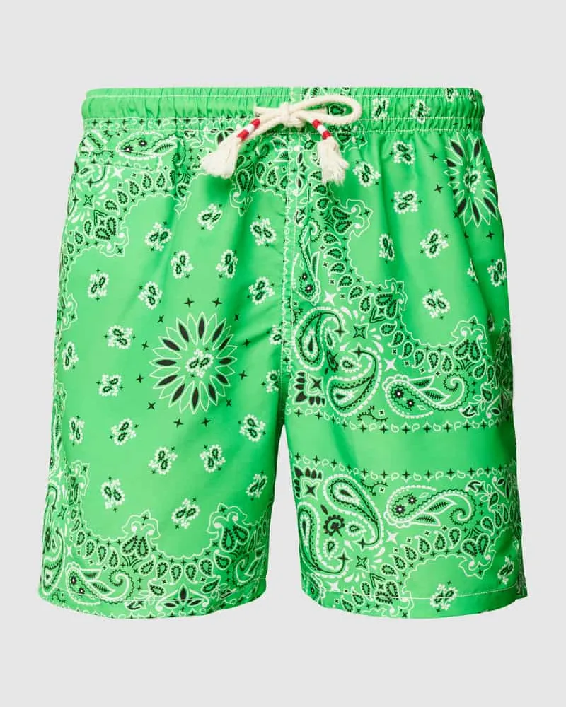 MC2 Saint Barth Badehose mit Allover-Print Modell 'CAPRESE Gruen