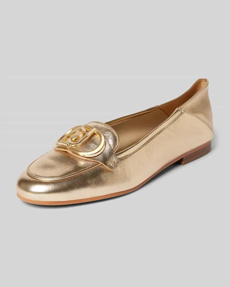 Liu Jo Loafers mit Label-Applikation Modell 'EMEL 03 Gold