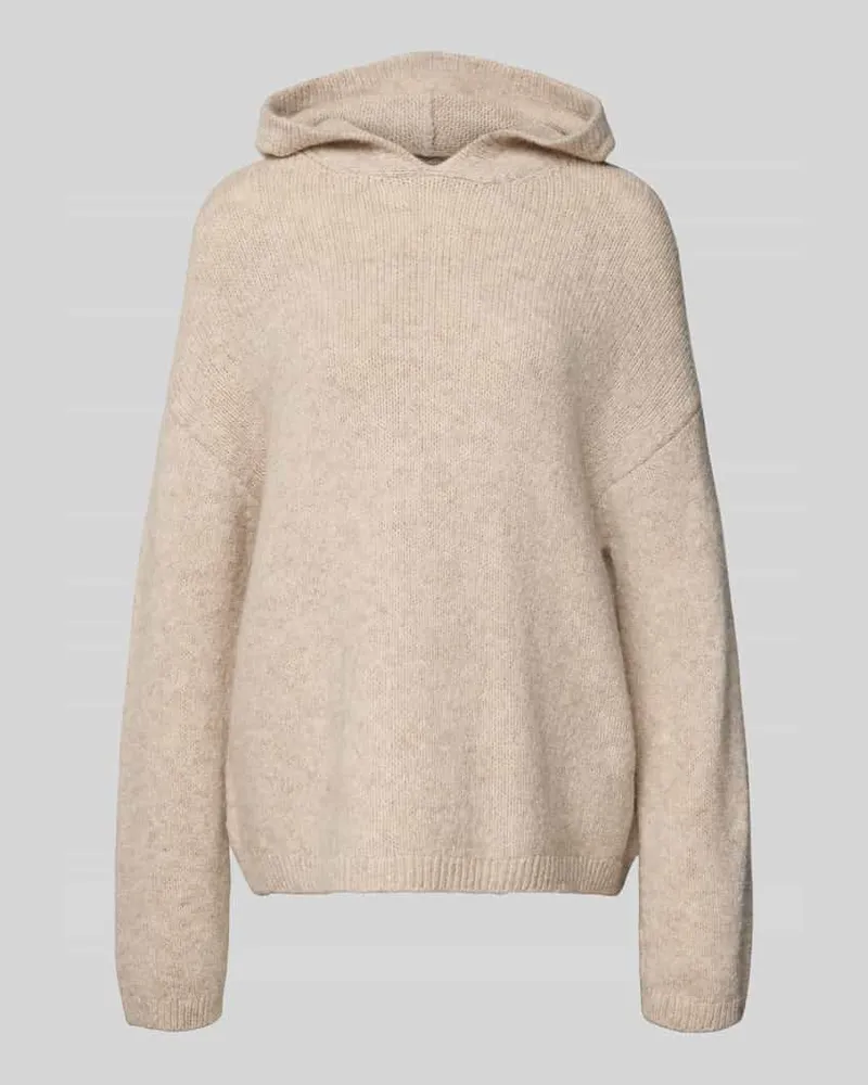 Marc O'Polo Regular Fit Strick-Hoodie mit Alpaka-Schurwoll-Anteil Offwhite