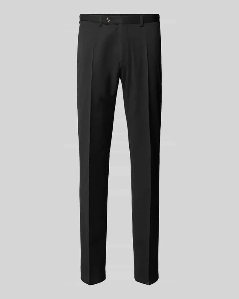 Digel Slim Fit Anzughose mit Bügelfalten Modell 'Move Apollo Black