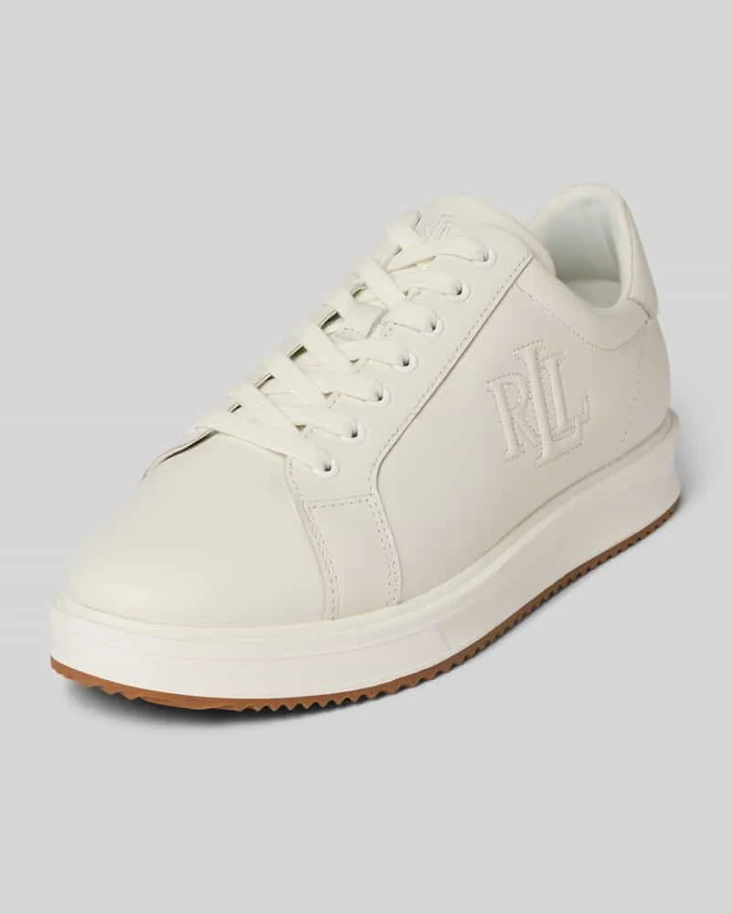 Ralph Lauren Sneaker aus Leder Modell 'AINSLEY Weiss
