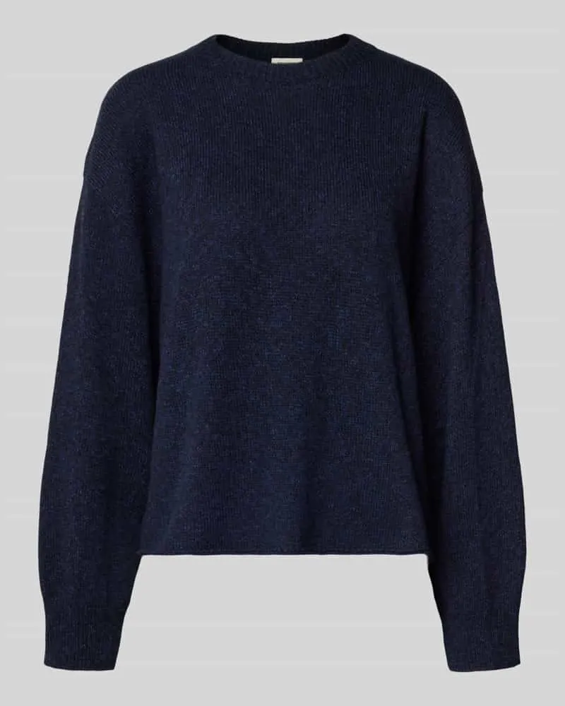 Drykorn Strickpullover mit gerippten Abschlüssen Modell 'MALESE Marine