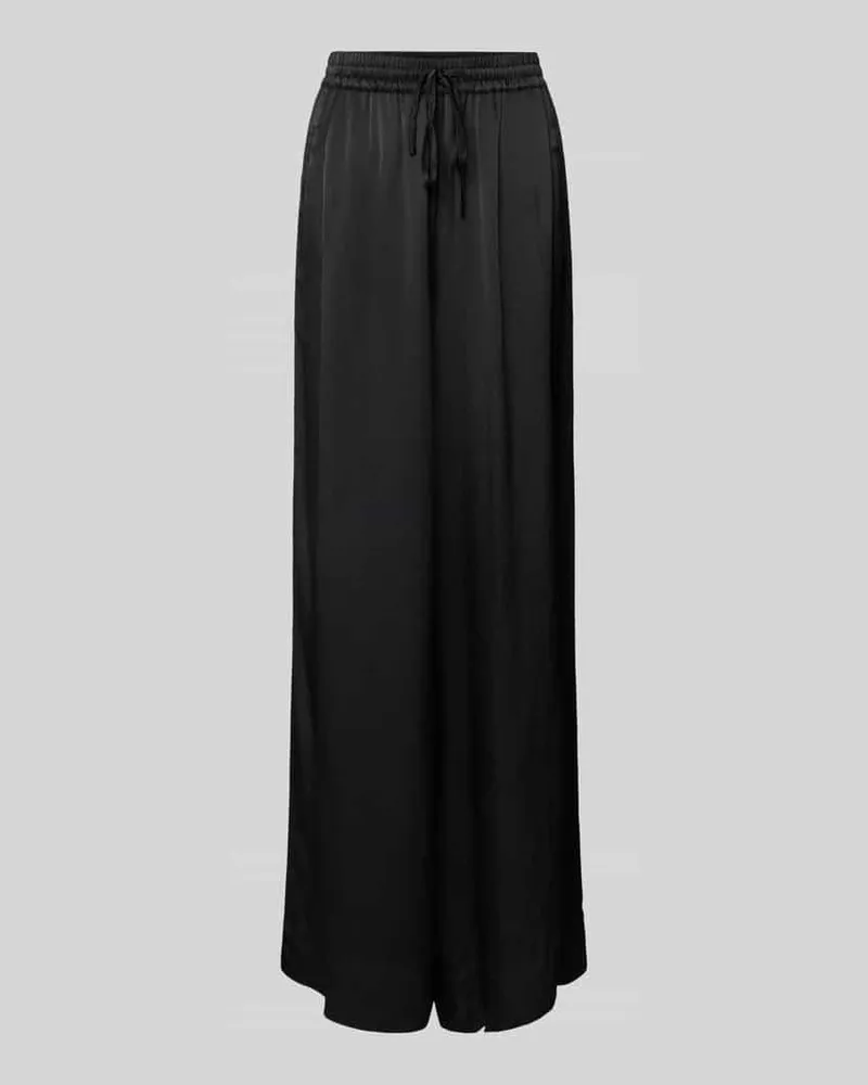 Essentiel Loose Fit Stoffhose mit elastischem Bund Black