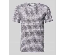 Slim Fit T-Shirt mit Label-Detail Modell 'BRUSH