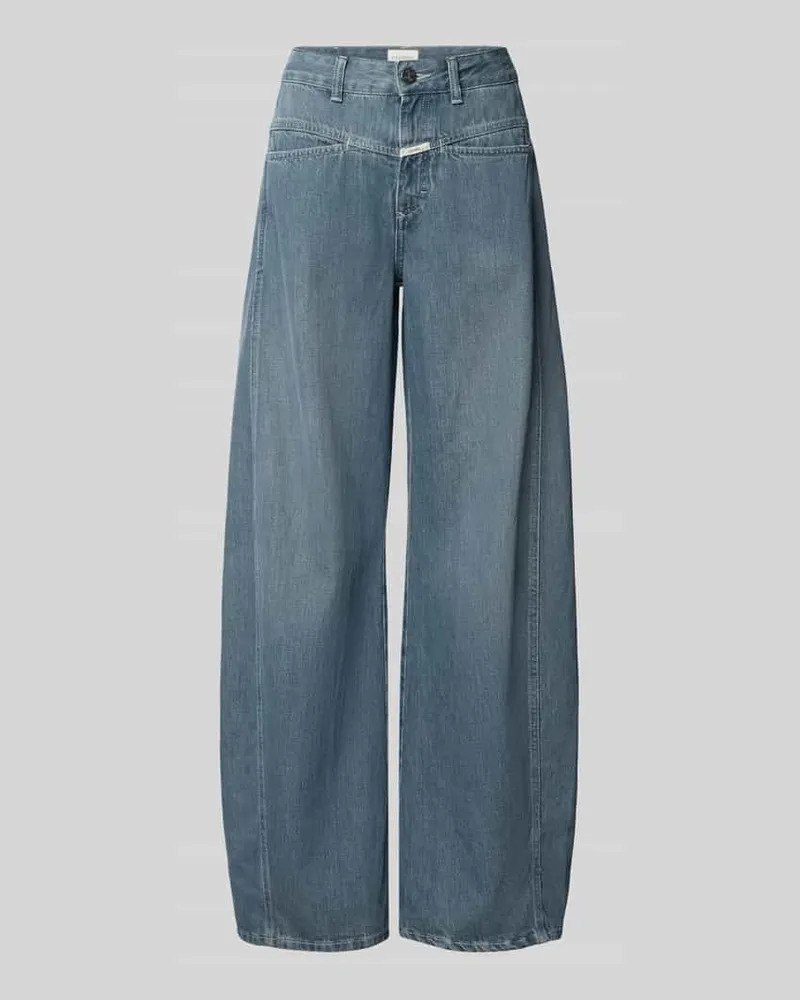 Closed Barrel Fit Jeans mit Label-Detail Modell 'TORI-X Mittelgrau
