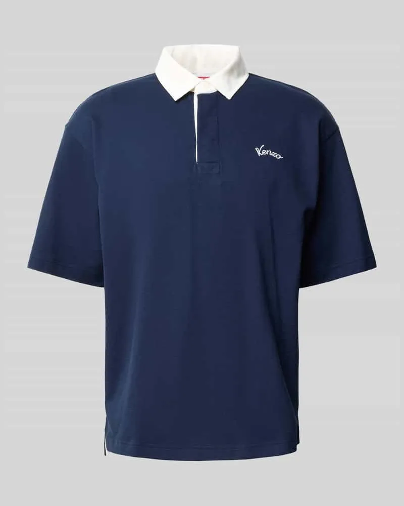 Kenzo Regular Fit Poloshirt aus Baumwolle Marine
