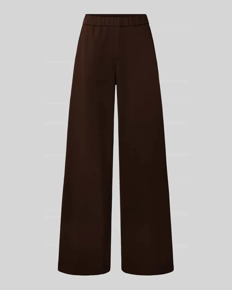 ANGELS  Weite Hose mit Viskose-Anteil Modell 'Liva Jump Dunkelbraun