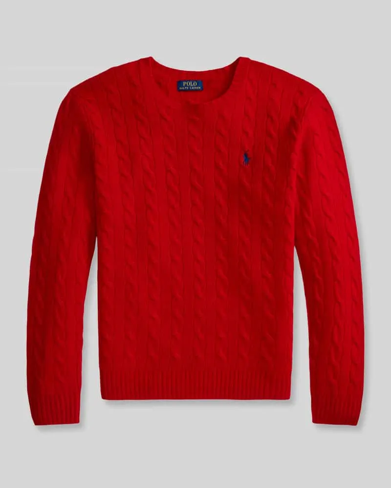Ralph Lauren Regular Fit Pullover aus Woll-Kaschmir-Mix Rot