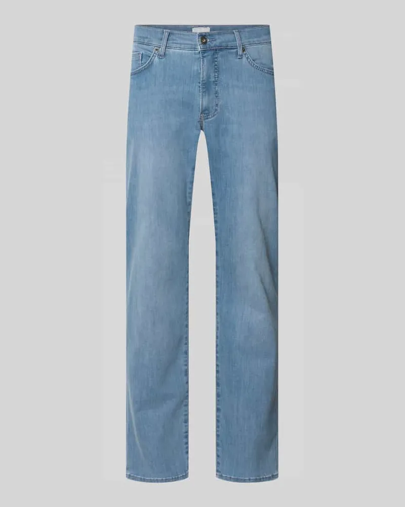 Brax Slim Fit Jeans mit 5-Pocket-Design Modell 'Chuck Hellblau