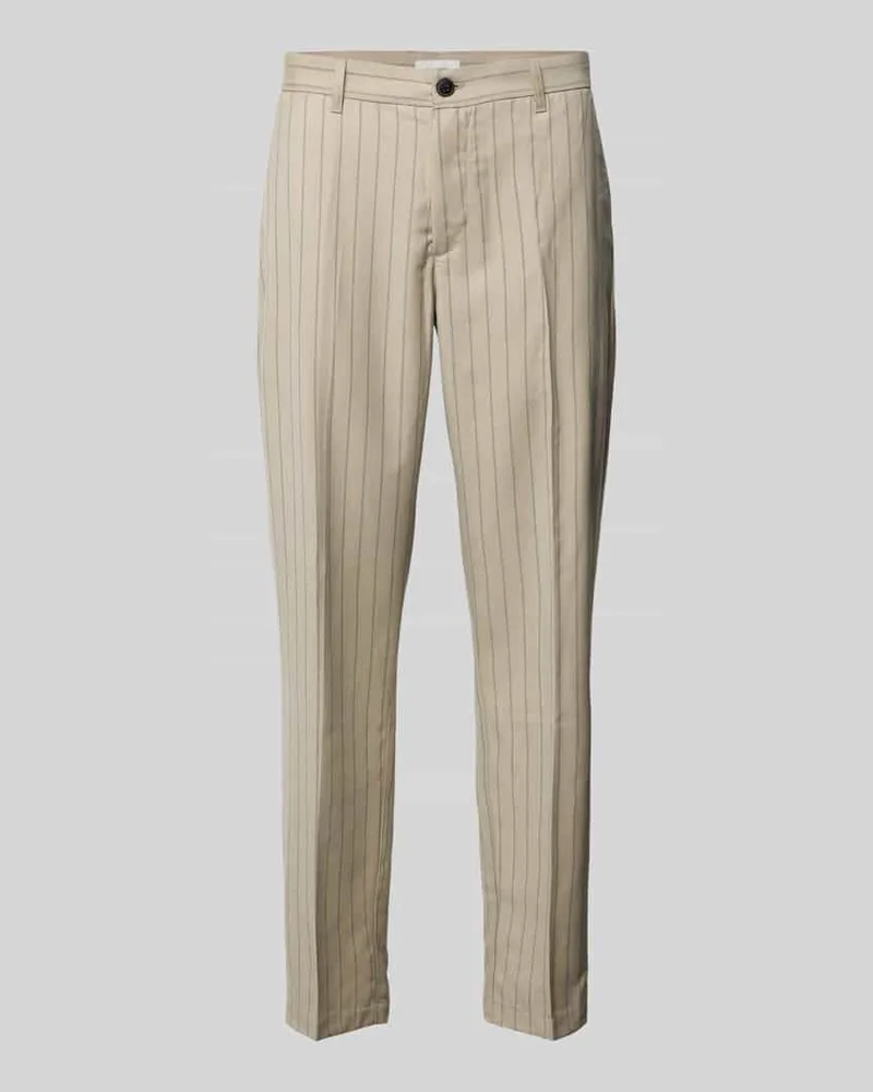 LES DEUX Stoffhose mit französischen Eingrifftaschen Beige