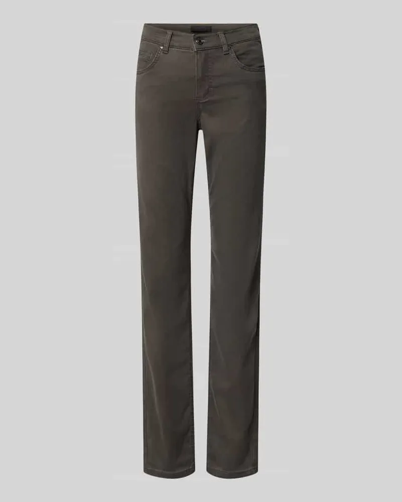 ANGELS  Straight Fit Jeans aus Lyocell-Mix mit Eingrifftaschen Modell 'CICI Graphit