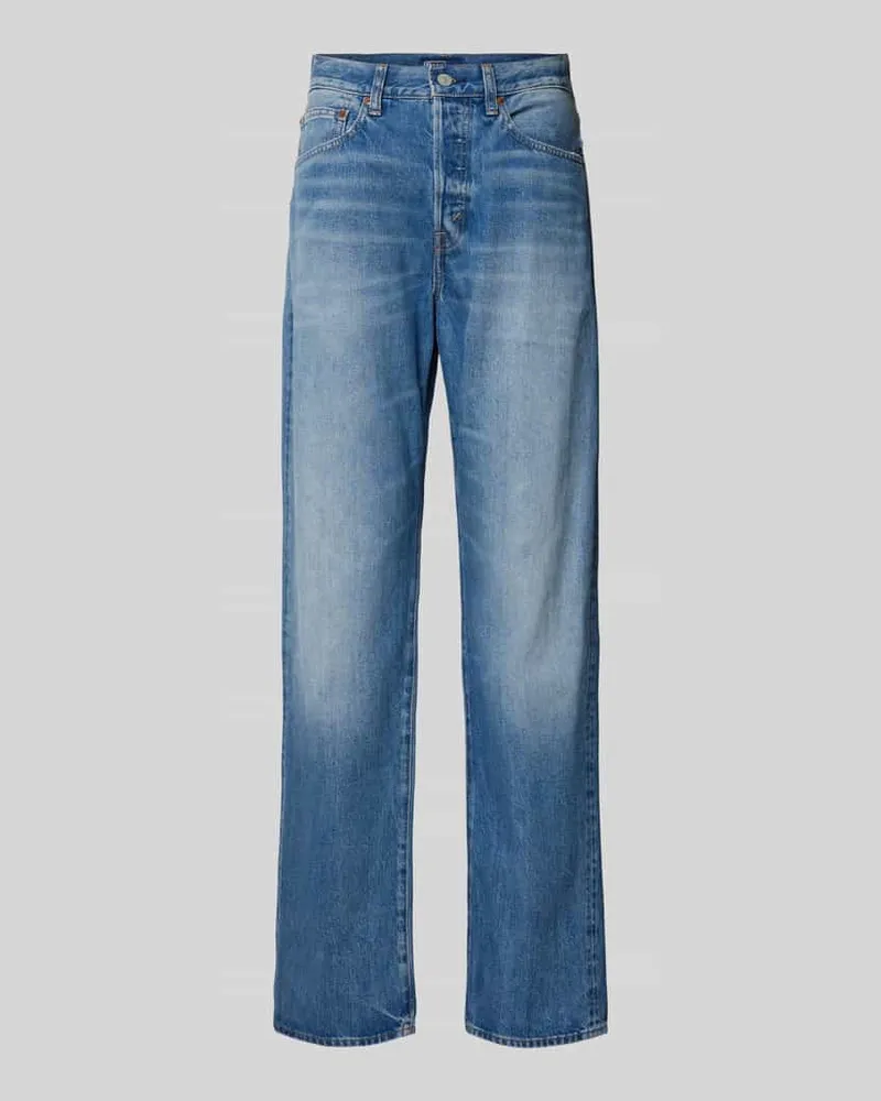 Ralph Lauren Straight Fit Jeans mit 5-Pocket-Design Blau