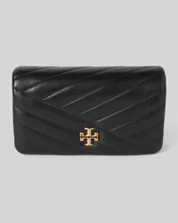 Tory Burch Clutch mit Steppnähten Black