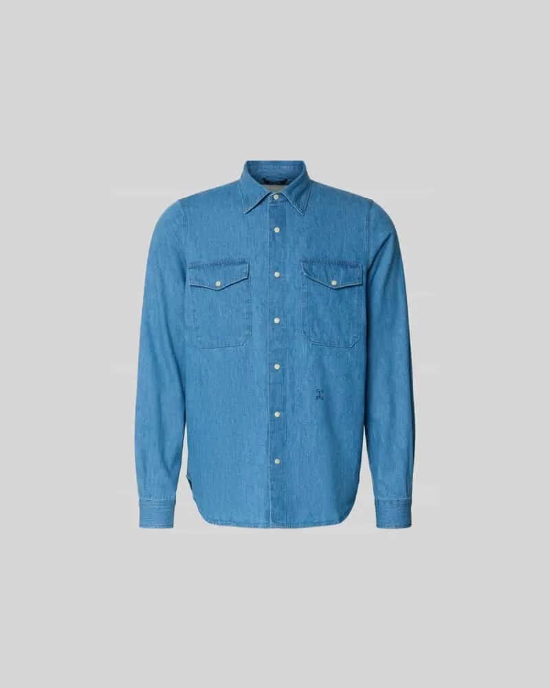 Closed Freizeithemd in Denim-Optik Jeansblau