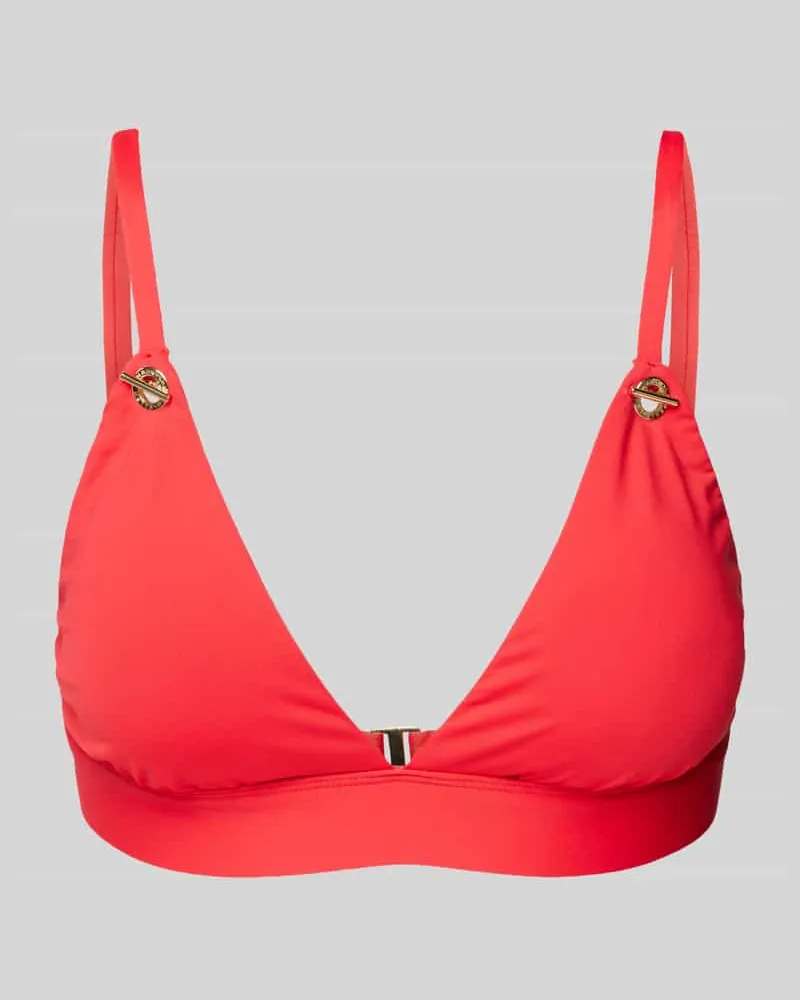 Ralph Lauren Bikini-Oberteil mit V-Ausschnitt Rot