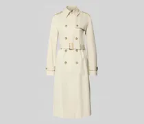 Slim Fit Trenchcoat aus reiner Baumwolle