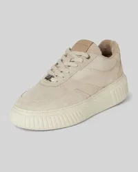 Marc O'Polo Sneaker mit Label-Applikation Modell 'SVEA Taupe