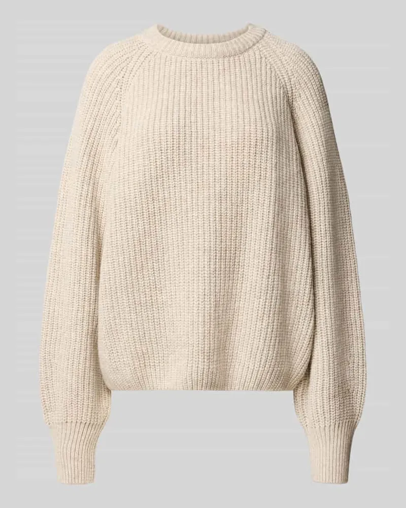 Armedangels Loose Fit Pullover aus Woll-Mix Modell 'RIB KNIT Beige