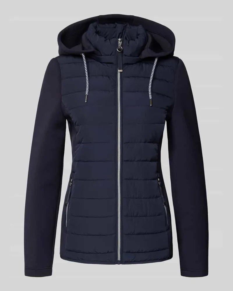 Christian Berg Steppjacke mit Stehkragen Dunkelblau