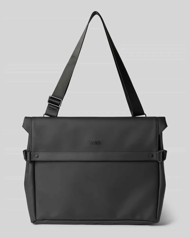 RAINS Messenger Bag mit Logo-Detail Black