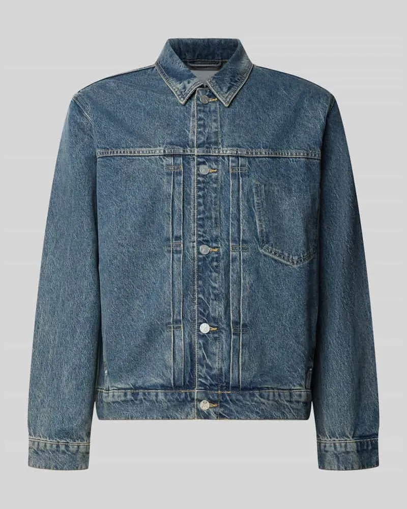 Armedangels Regular Fit Jeansjacke aus Baumwoll-Lyocell-Mix Modell 'AASHTON Jeansblau