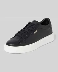 Antony Morato Ledersneaker mit Label-Detail Modell 'ARTEM IN TUMBLED LEATHER Black