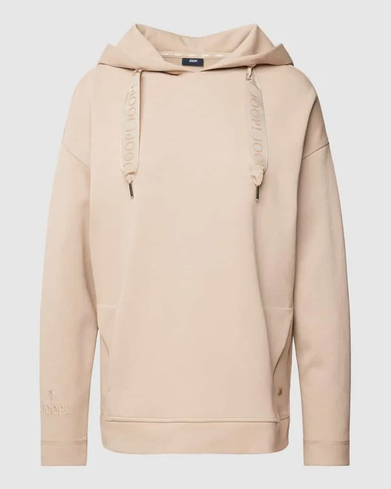 JOOP! Hoodie mit Label-Details Taupe