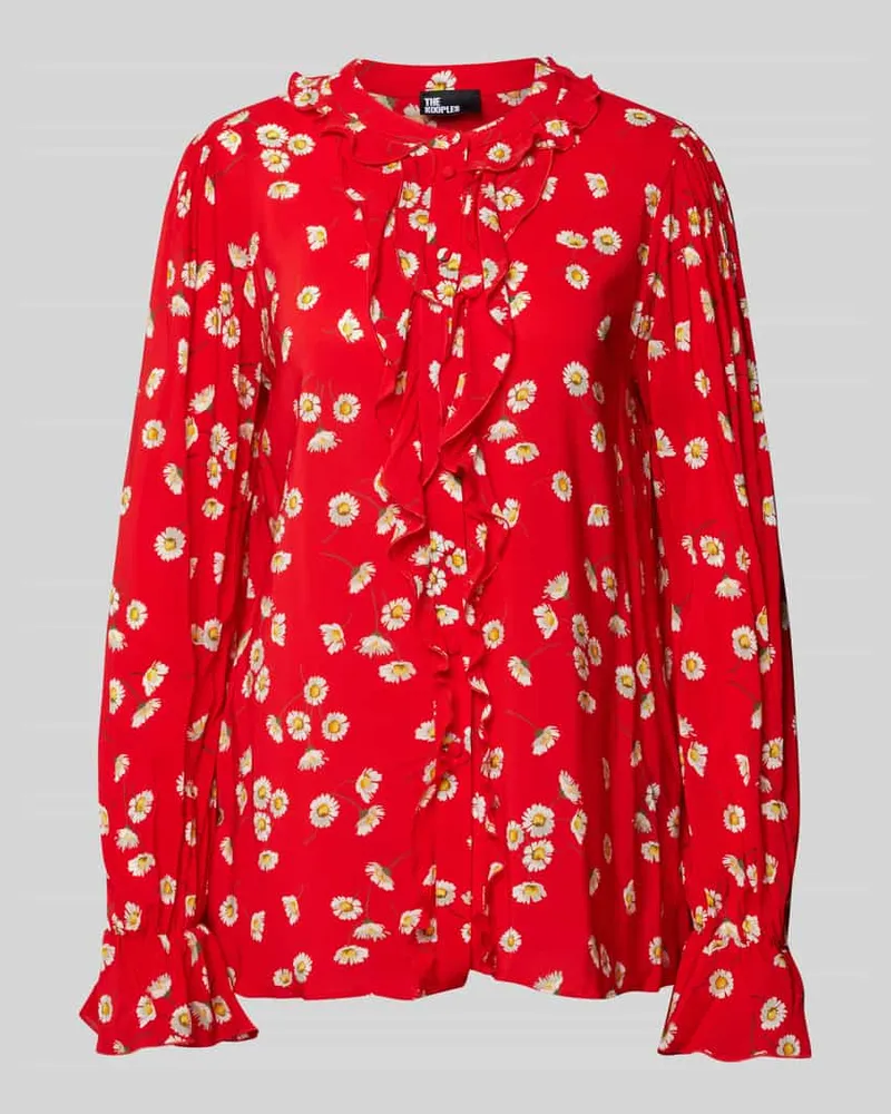 The Kooples Blusenshirt mit Volants Rot