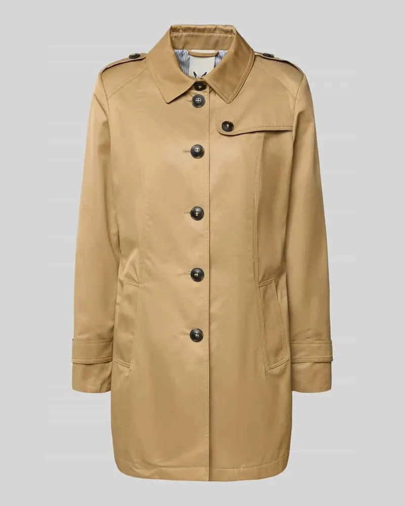 Fuchs Schmitt Trenchcoat mit Ärmelriegeln Camel