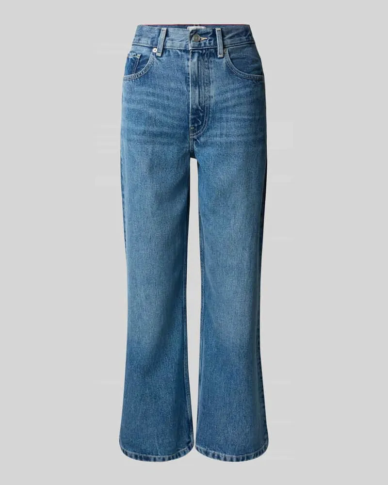 Tommy Hilfiger Wide Leg Jeans aus Lyocell Bleu