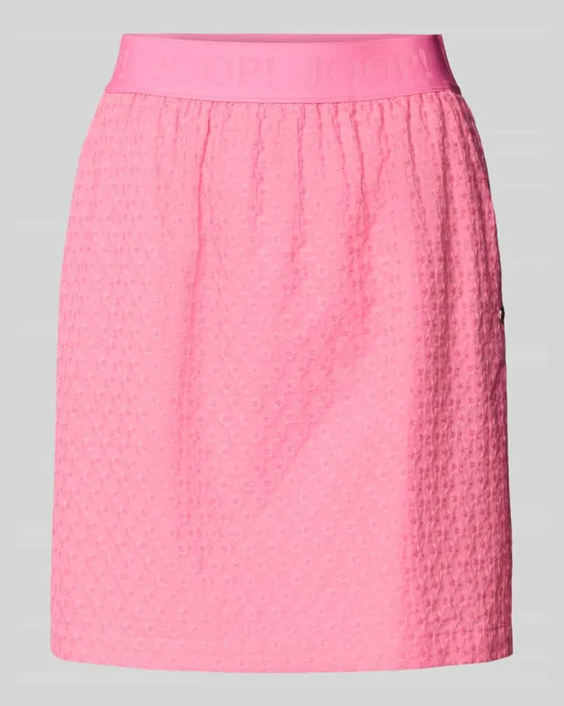 JOOP! Knielanger Rock mit Strukturmuster Modell 'Sophia Pink