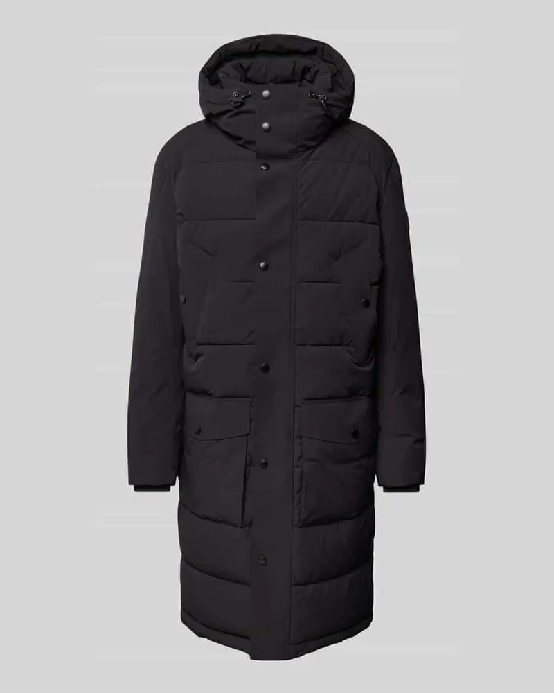 Strellson Steppmantel mit Kapuze Black