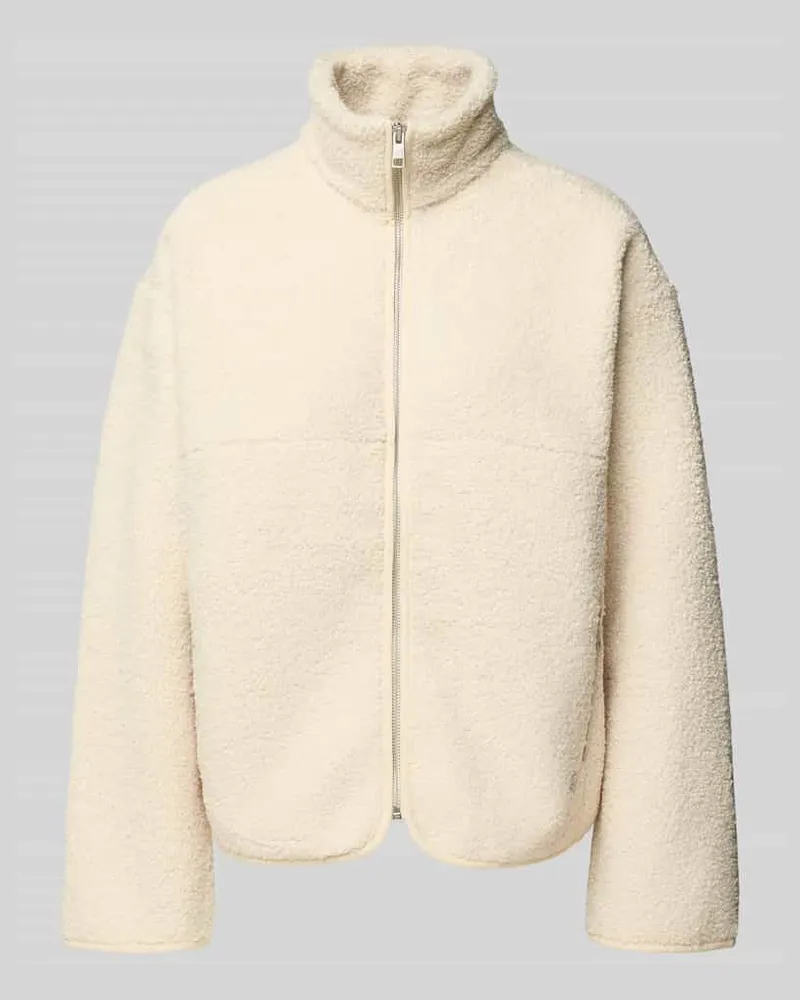 MOSS COPENHAGEN Fleecejacke mit Stehkragen Modell 'Letha Beige
