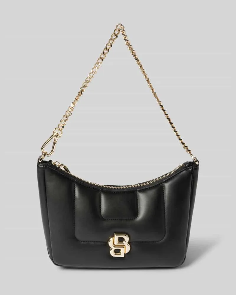 HUGO BOSS Handtasche mit Logo-Applikation Modell 'ICON Black