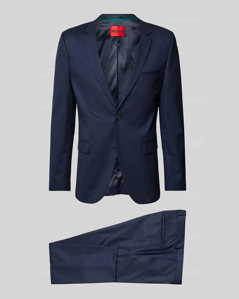 HUGO BOSS Slim Fit Anzug mit Pattentaschen Modell 'Arti/Hesten Marine