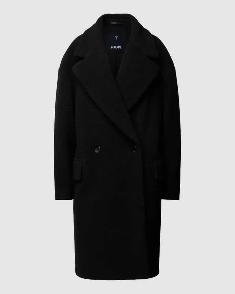 JOOP! Wollmantel mit Reverskragen Black