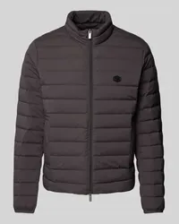 Emporio Armani Steppjacke mit Label-Patch Anthrazit