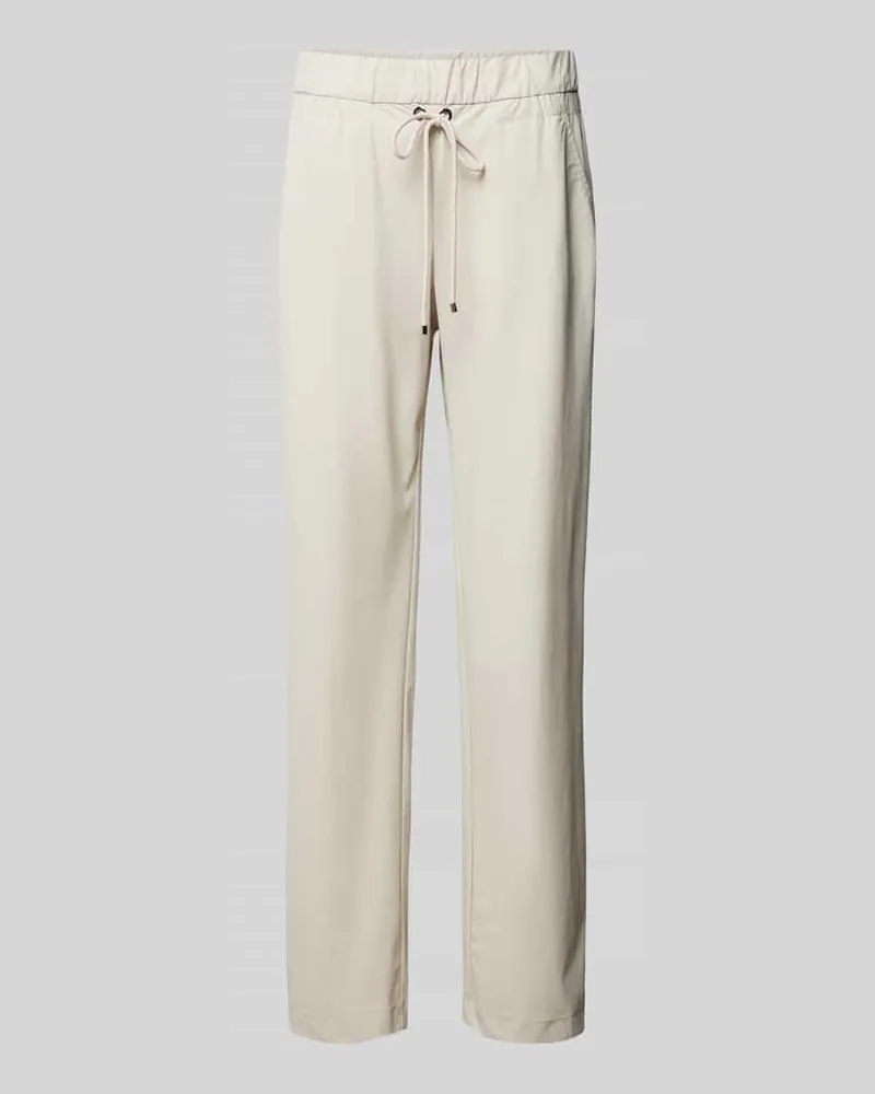 MAC Jeans Loose Fit Hose mit Tunnelzug Kitt