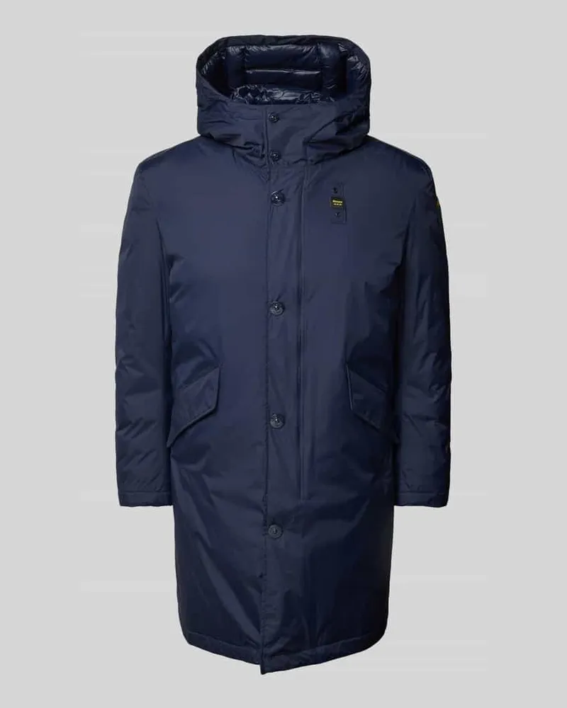 Blauer Parka mit Kapuze Modell 'FALCON Marine