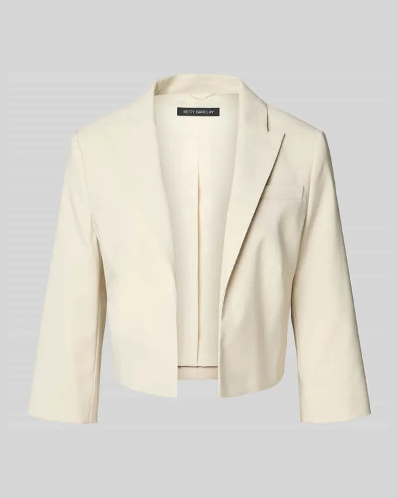 Betty Barclay Cropped Blazer mit 3/4-Arm Sand