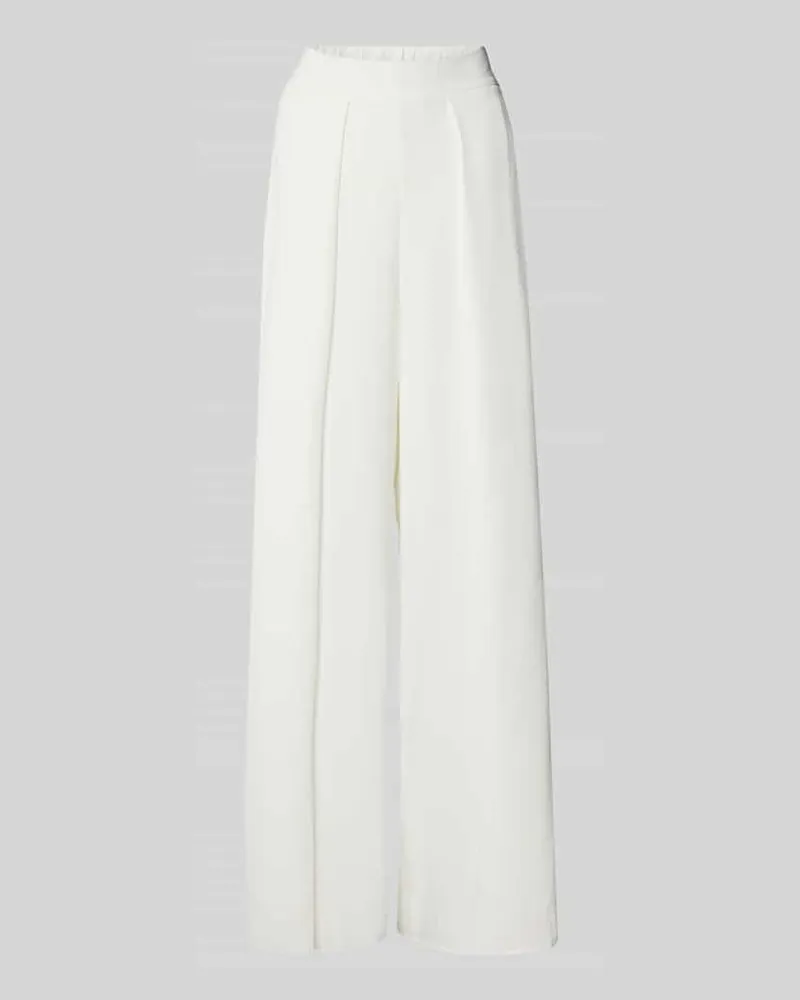 Rinascimento Stoffhose mit elastischem Bund Weiss