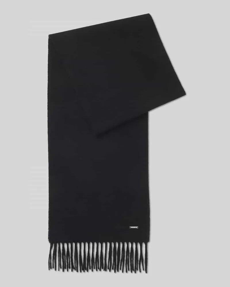 HUGO BOSS Schal aus reinem Kaschmir Black