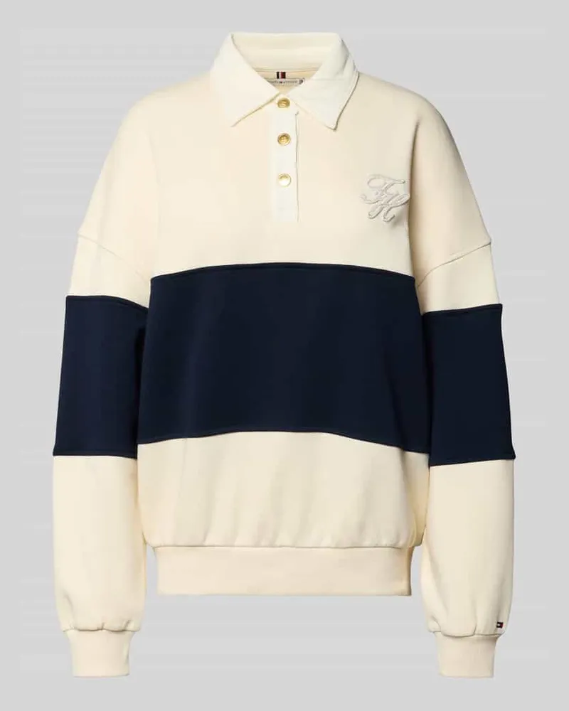 Tommy Hilfiger Relaxed Fit Sweatshirt aus Baumwoll-Mix Weiss