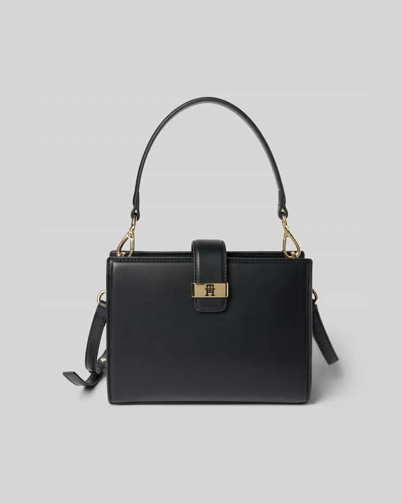Tommy Hilfiger Henkeltasche mit abnehmbarem Schulterriemen Black