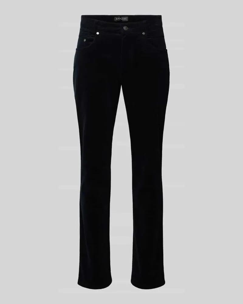 Bugatti Modern Fit Stoffhose mit 5-Pocket-Design Marine