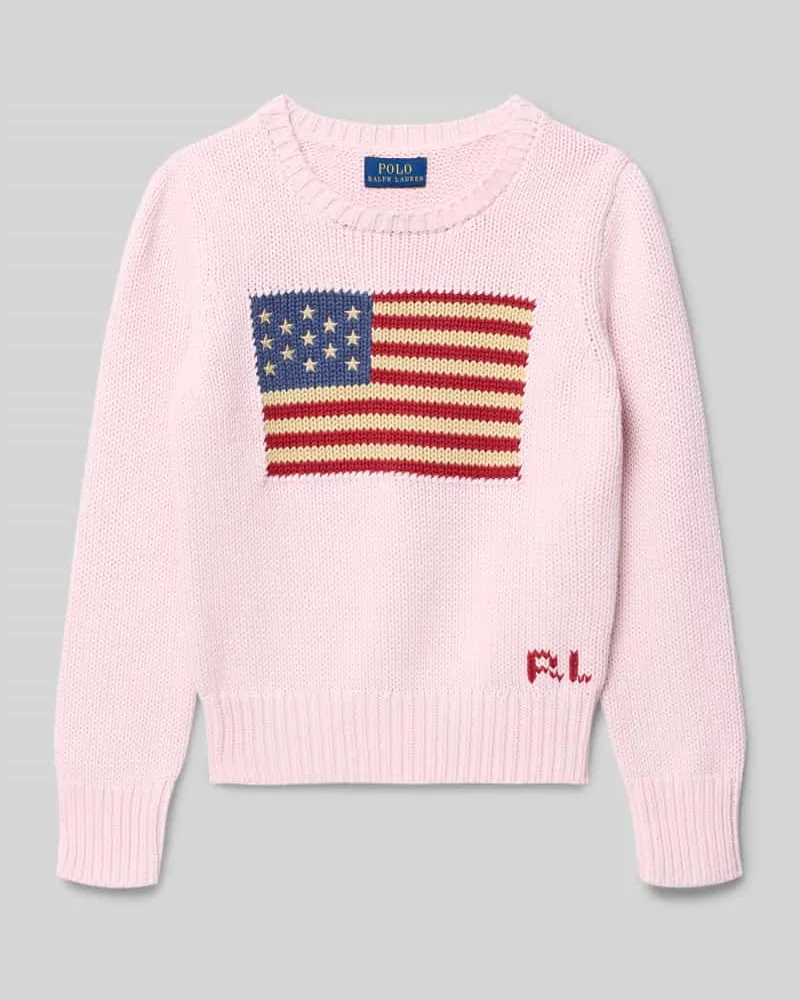 Ralph Lauren Regular Fit Pullover in Strick-Optik Modell 'American Rosa