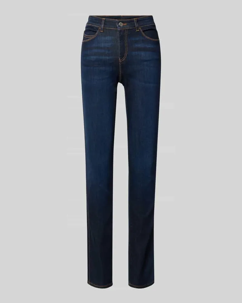 Emporio Armani Slim Fit Jeans aus Viskose-Mix mit Lyocell-Anteil Jeansblau