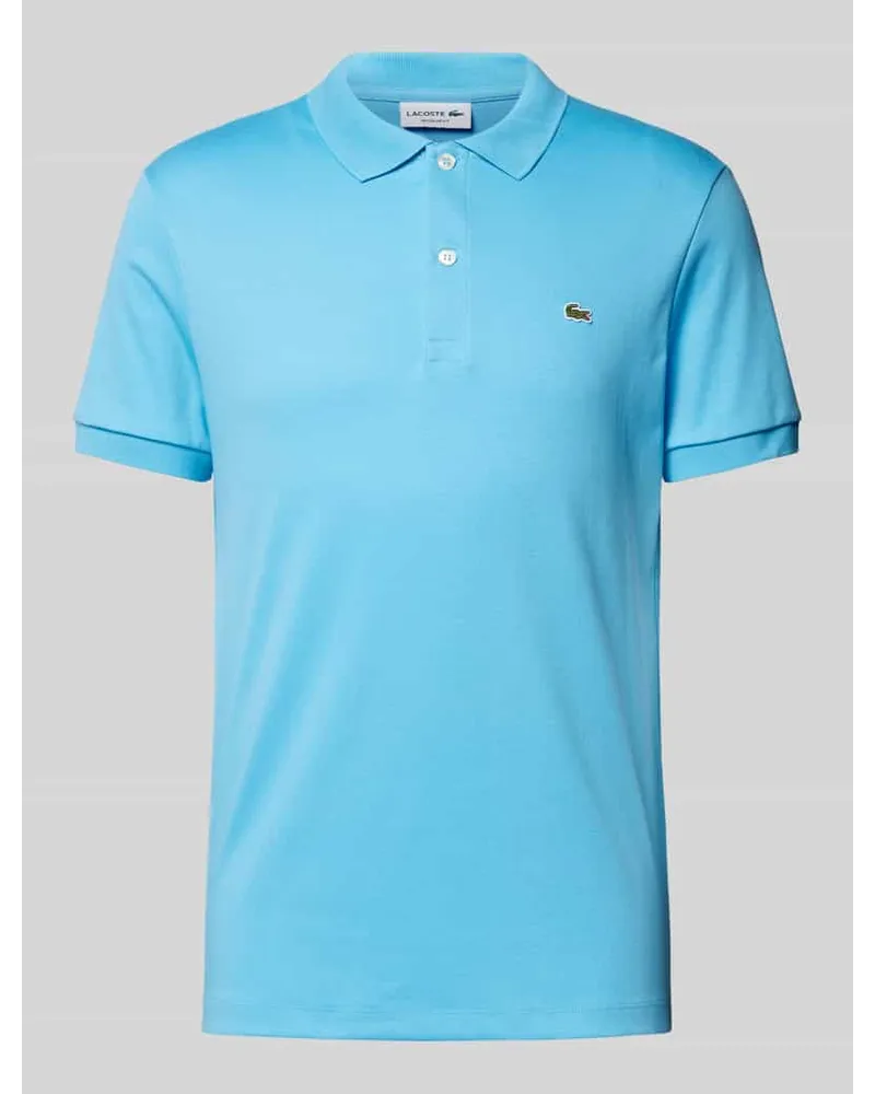 Lacoste Regular Fit Poloshirt in unifarbenem Design Senf