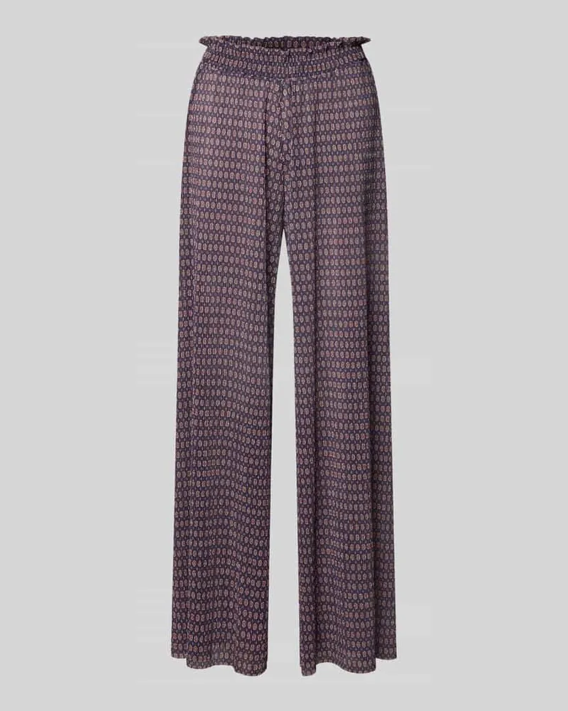 Rich&Royal Wide Fit Hose mit elastischem Bund Aubergine