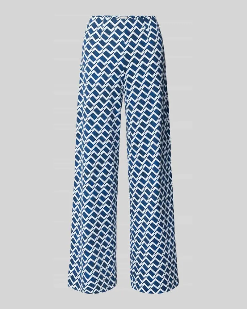 SEDUCTIVE  Wide Leg Stoffhose mit elastischem Bund Modell 'KIMBERLEY Marine